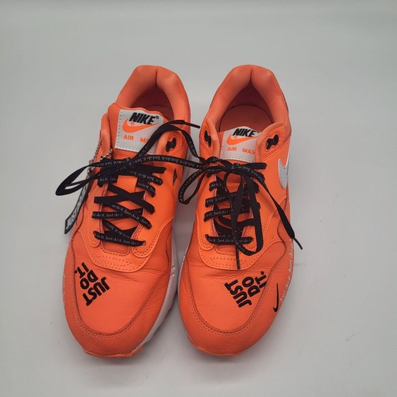 Nike Women's Air Max 1LX Just Do It Orange/White Dunk Force 1 Plus SZ 7 - Picture 2 of 12